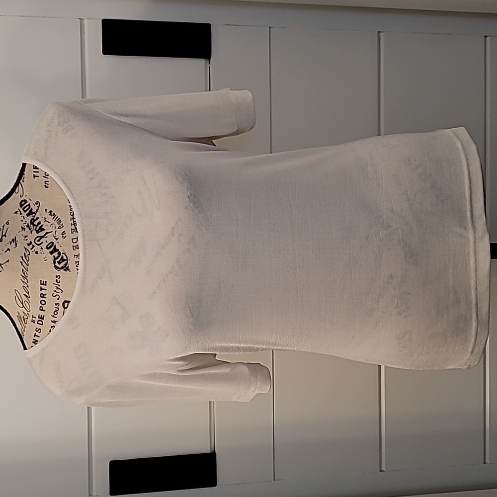 Short sleeve Cream Top